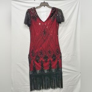 Women's Roaring 20's Flapper Dress Size Med